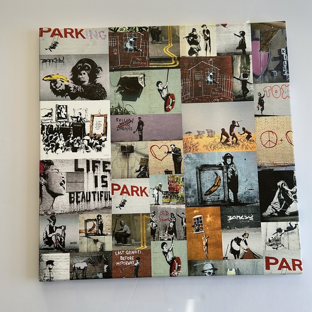 Banksy Canvas Wall Art 3 Piece